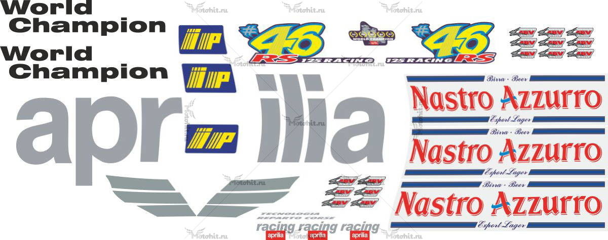 Decals for Aprilia RS-50 RS-125