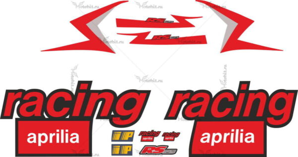 Decals for Aprilia RS-50 RS-125 2002 BLACK
