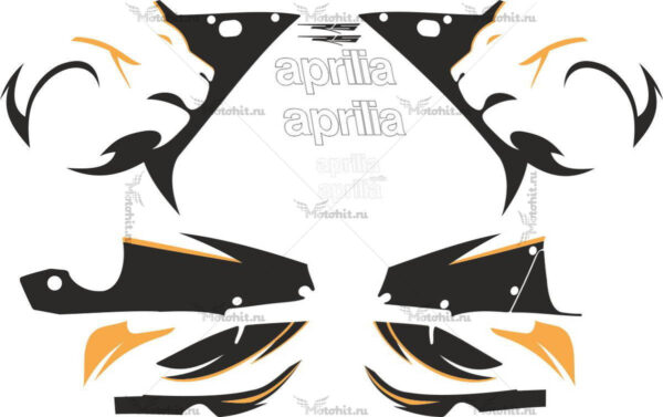 Decals for Aprilia RS-50 RS-125 2005 BLACK