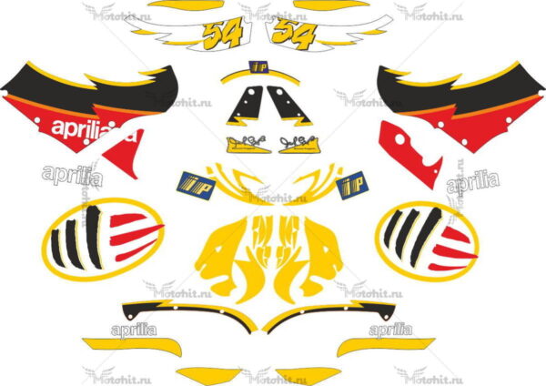 Decals for Aprilia RS-50 RS-125 2005 POGGIALI
