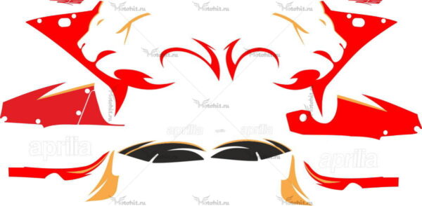 Decals for Aprilia RS-50 RS-125 2005 RED