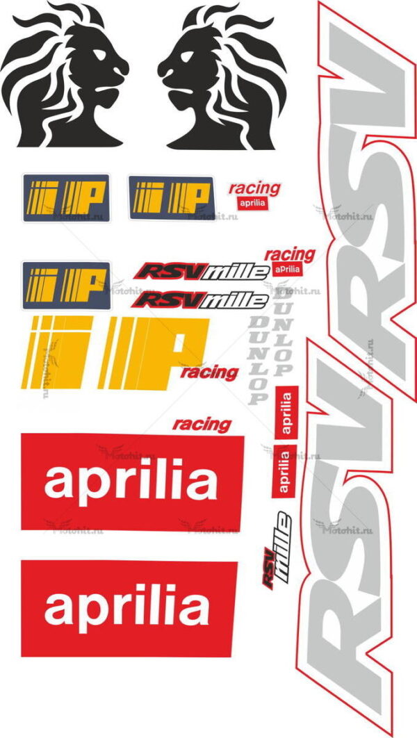 Decals for Aprilia RSV-MILLE