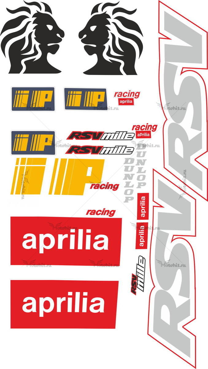 Decals for Aprilia RSV-MILLE