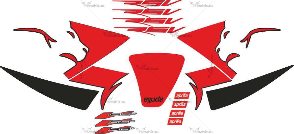 Decals for Aprilia RSV-MILLE 2007