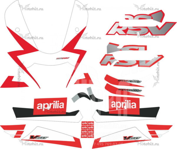Decals for Aprilia RSV-1000 MILLE 2001 MORE