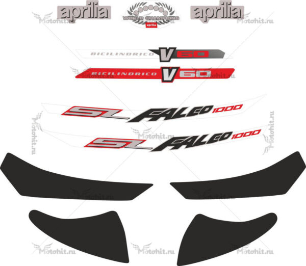 Decals for Aprilia SL-1000-FALCO 2003 WHITE