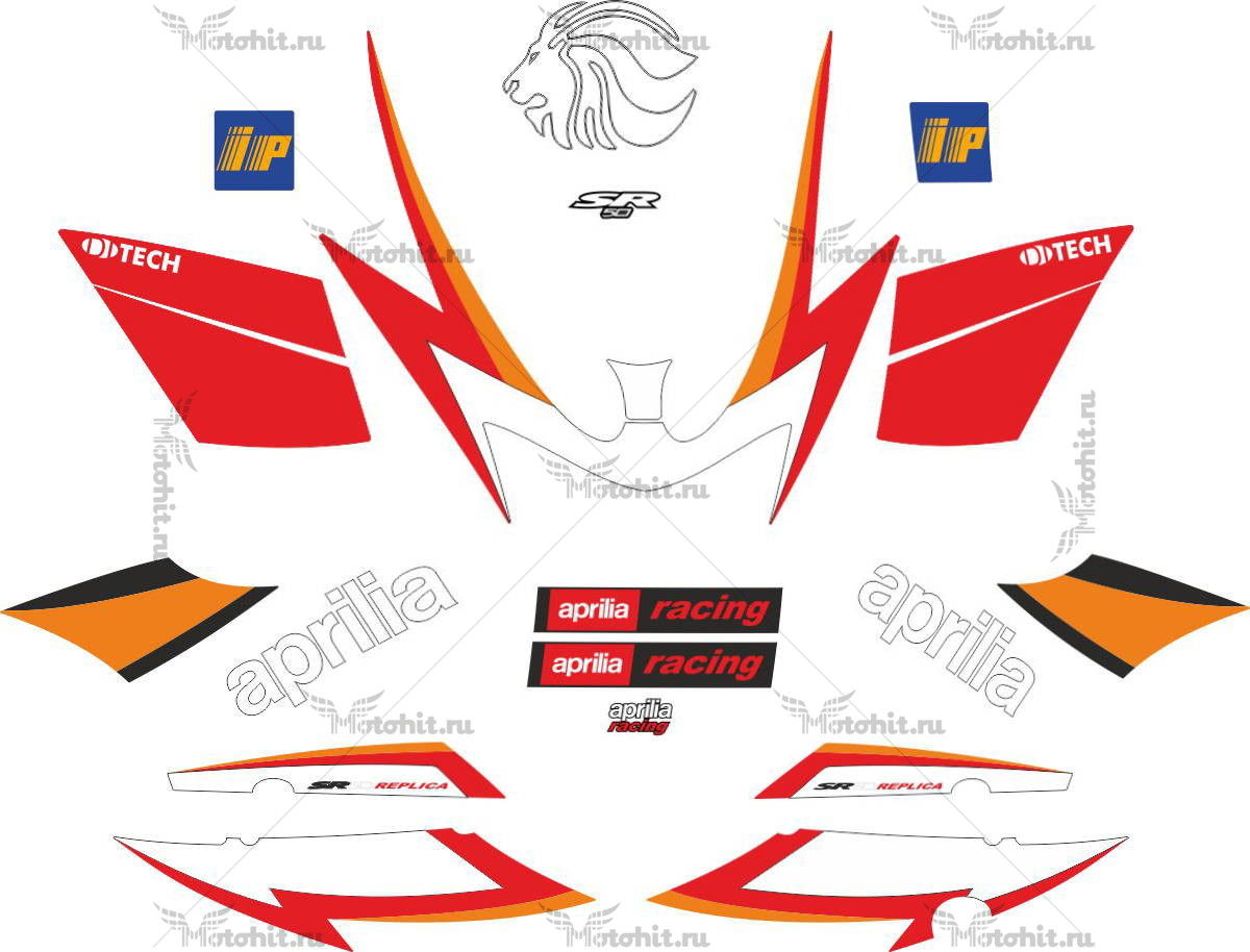 Decals for Aprilia SR-50 2001-2003