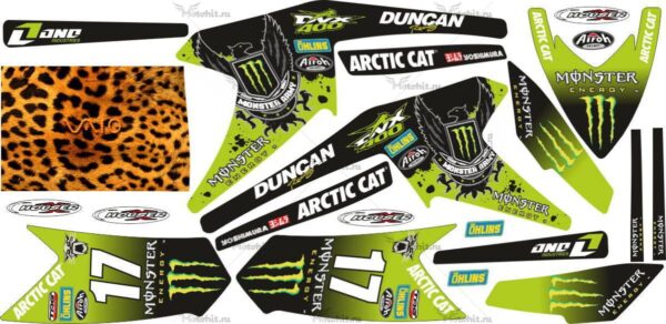 Decals for ARCTIC CAT DVX-400 MONSTER-ARMY