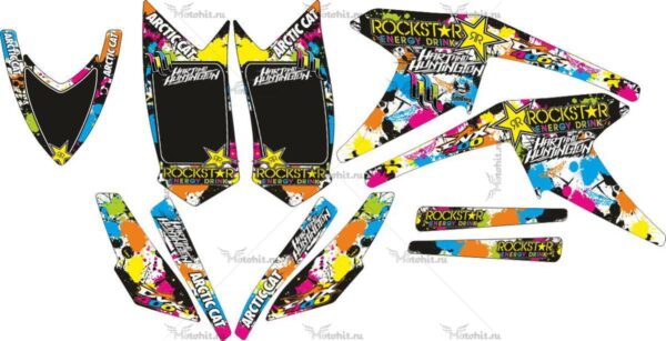 Decals for ARCTIC CAT DVX-400 RAINBOW-FULL