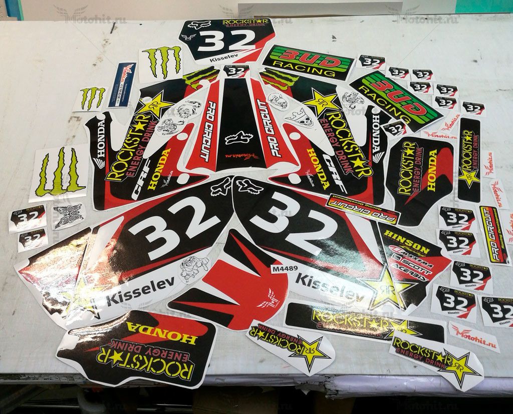 Decals for Honda CRF-250 2004-2009 CRF-450 2005-2008 MONSTER - Image 2