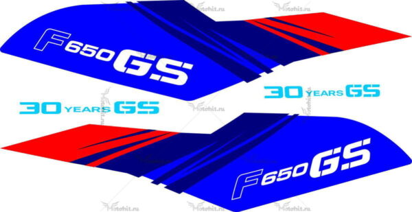 Decals for BMW F-650 2010-2011 30TH