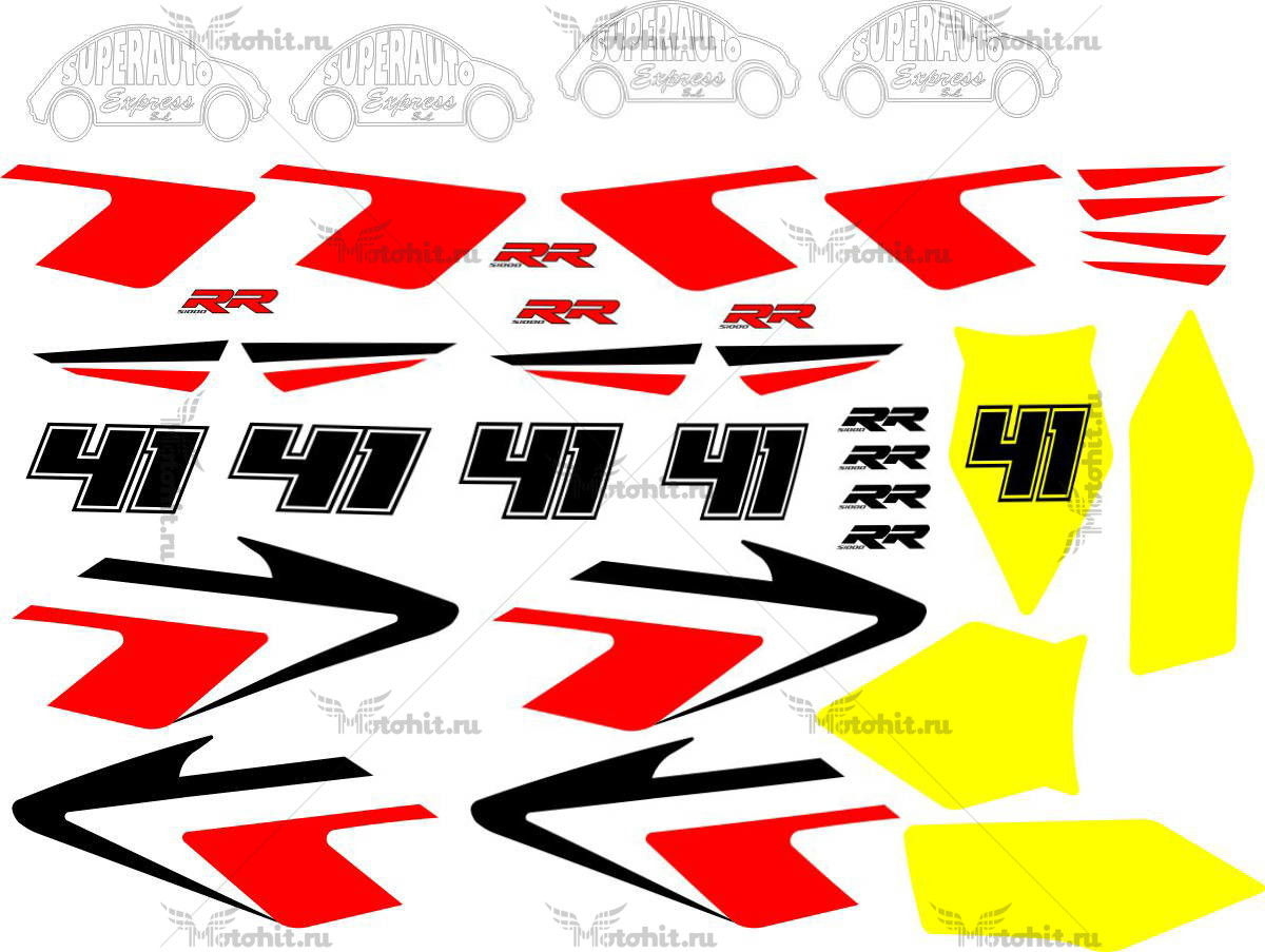 Decals for BMW S-1000-RR CONFORAUTO