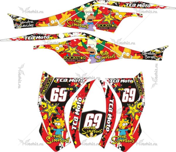 Decals for CAN-AM DS-450 EFI-SIMPSONS