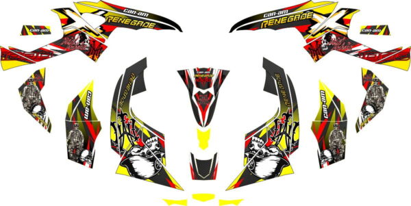 Decals for CAN-AM RENEGADE-1000-METAL-MULISHA-2