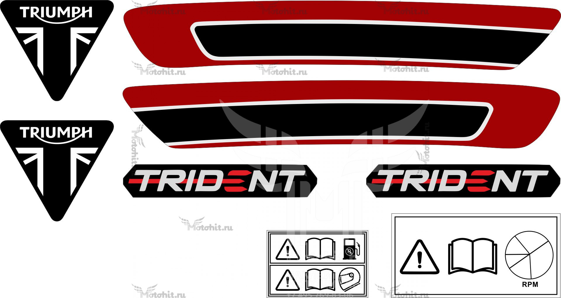 Decals for Triumph Trident 660 2021