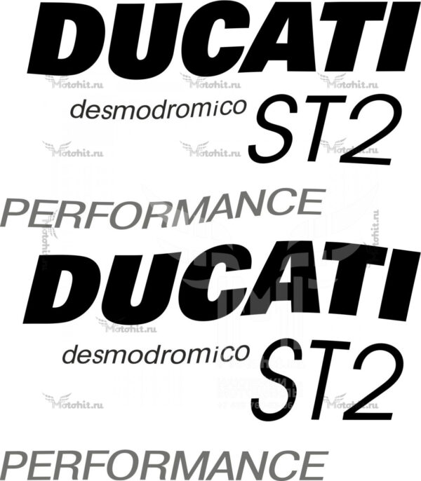 Decals for Ducati Desmodromico ST2 Performance