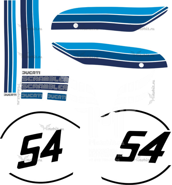 Decals for DUCATI SCRAMBLER CAFE RACER 2020