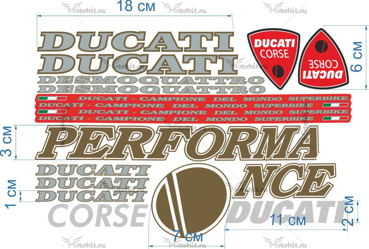 Decals for DUCATI 748 MIX