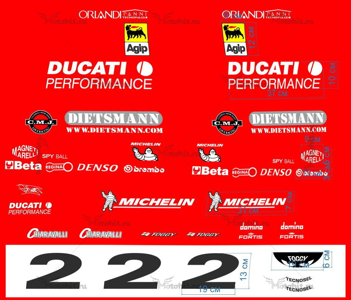Decals for DUCATI FOGARTY