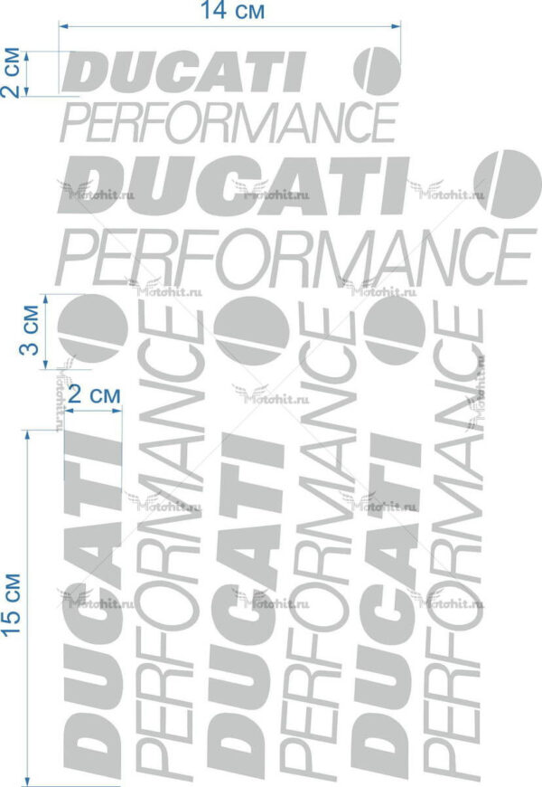 Decals for DUCATI PERFORMANCE-PROMO