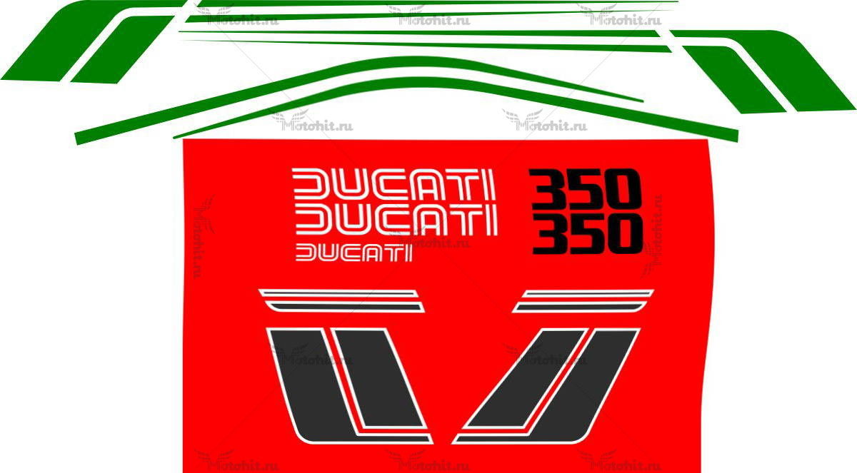 Decals for DUCATI-350-SL 1983-1985