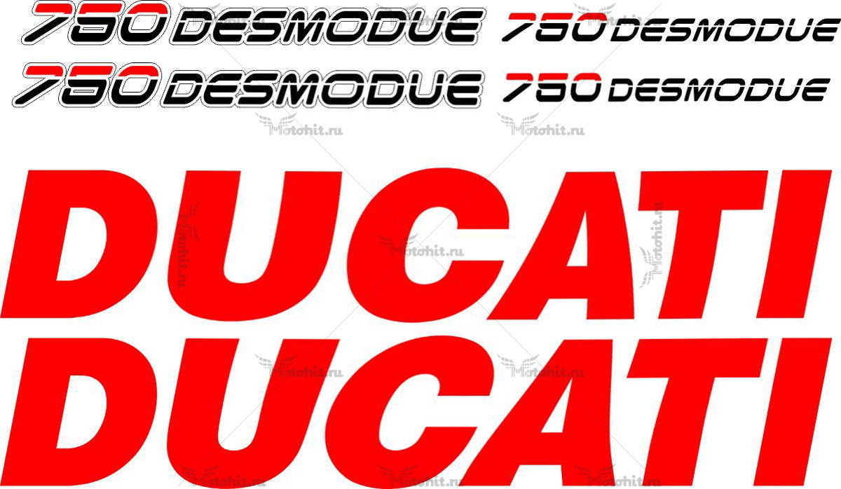 Decals for DUCATI-750 1995 DESMOQUE