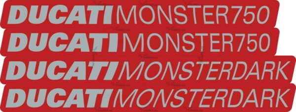 Decals for DUCATI-750 MONSTER-RED