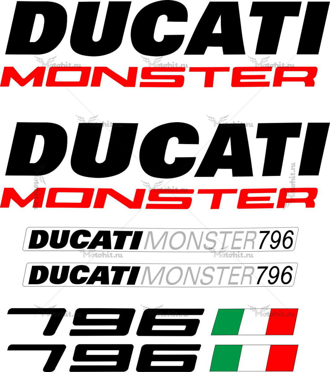 Decals for DUCATI-796