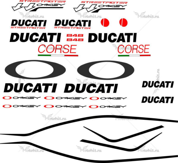 Decals for DUCATI-848 STREETFIGHTER