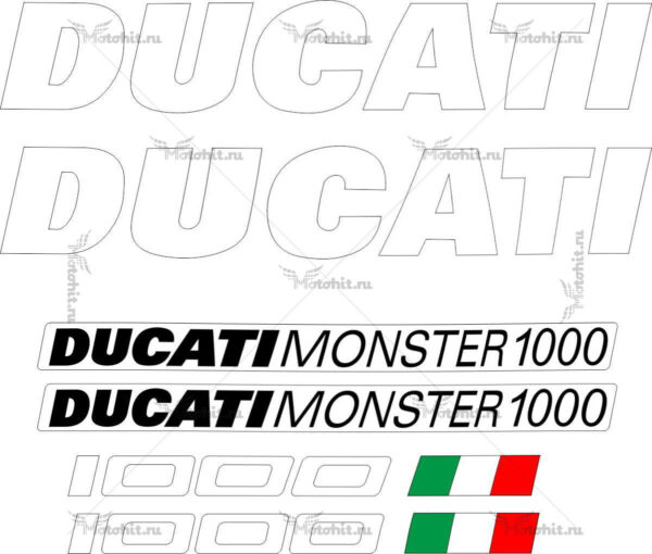 Decals for DUCATI 1000