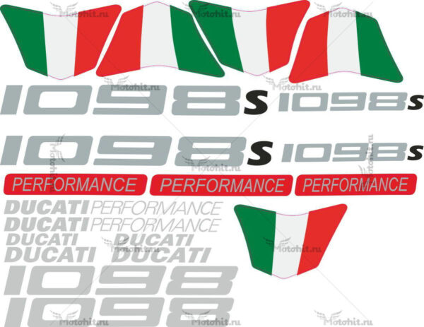 Decals for DUCATI 1098-SHIELD