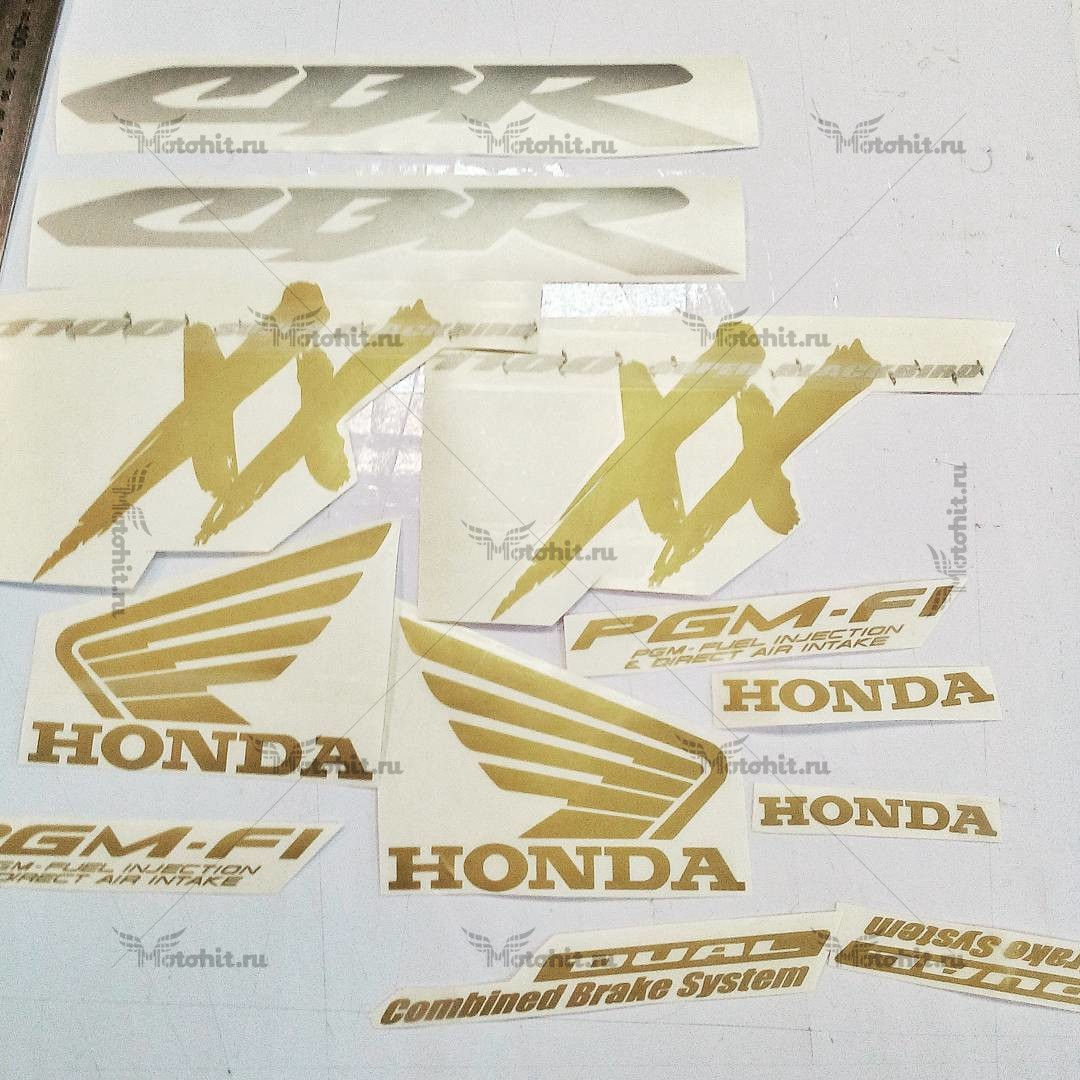 Decals for Honda CBR-1100-XX 1997-2004 GOLD - Image 2