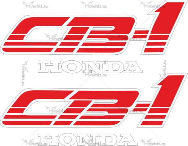 Decals for Honda CB-1 1989-1991 RED