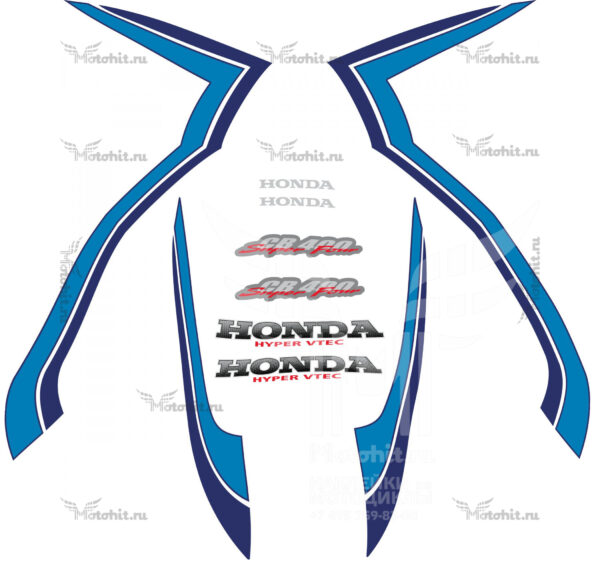 Decals for Honda CB-400 1999-2001 VTEC-1 Blue