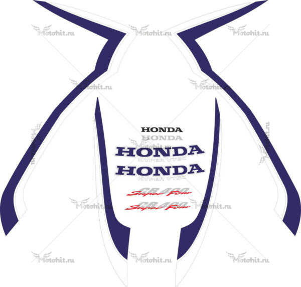 Decals for Honda CB-400 1999-2001 VTEC-1 FOR-RED