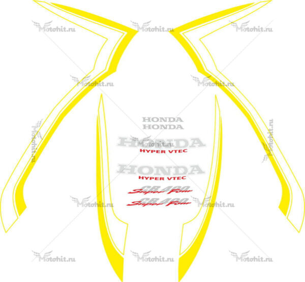 Decals for Honda CB-400 1999-2001 VTEC-1 GOLD