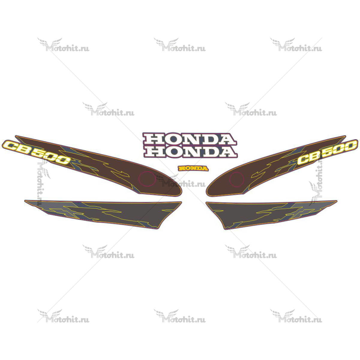 Decals for Honda CB-500 1996-1997
