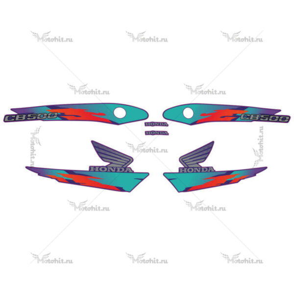 Decals for Honda CB-500 1998 BLUE