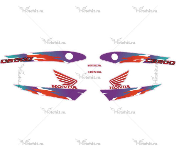 Decals for Honda CB-500 1998 violet