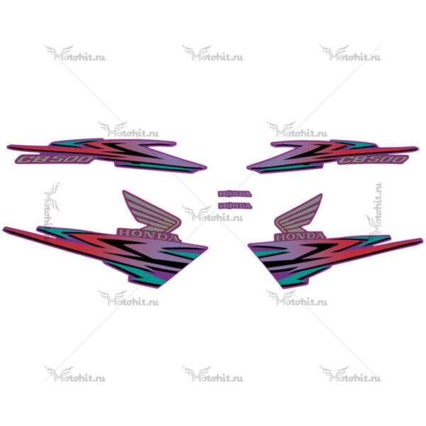 Decals for Honda CB-500 1999 violet