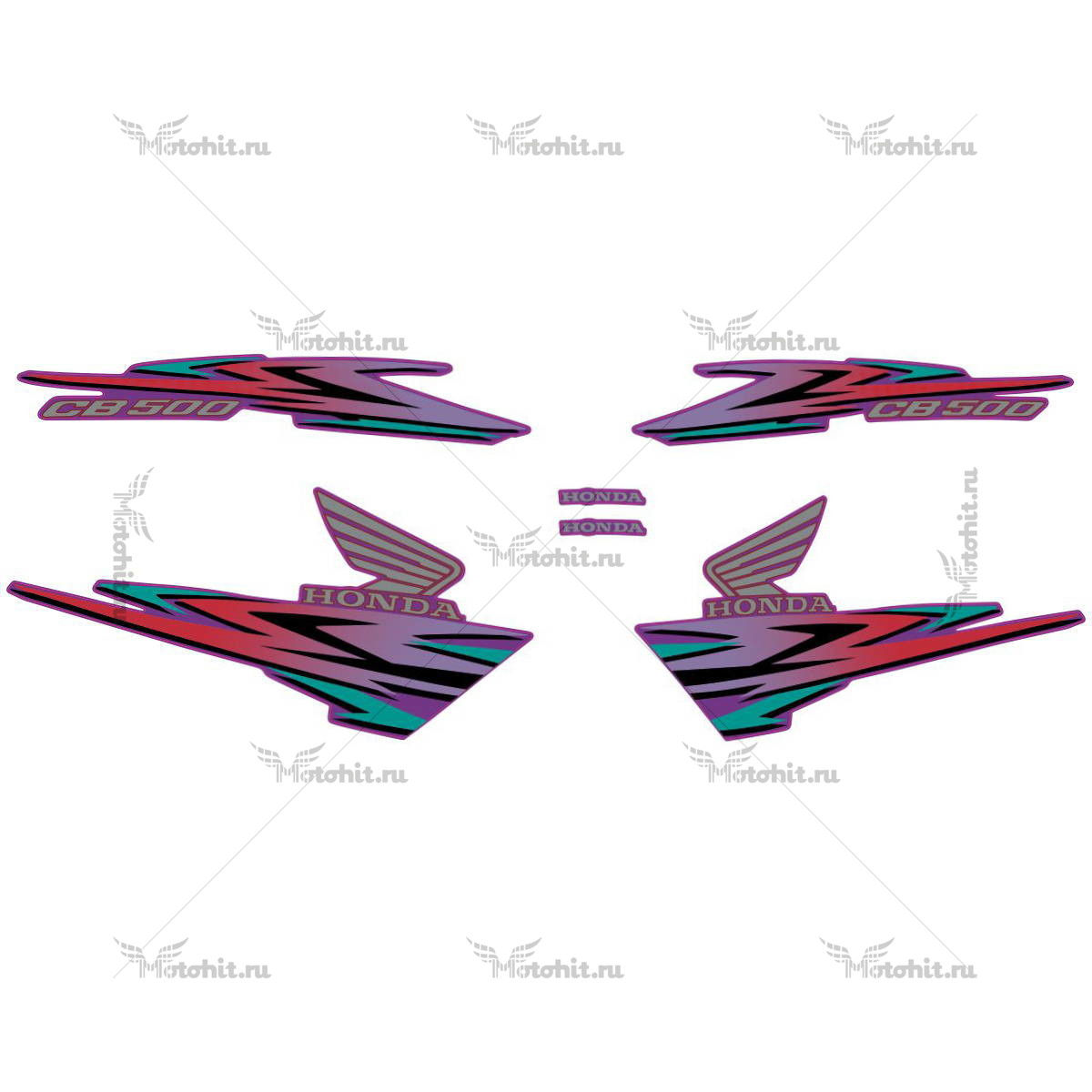 Decals for Honda CB-500 1999 violet