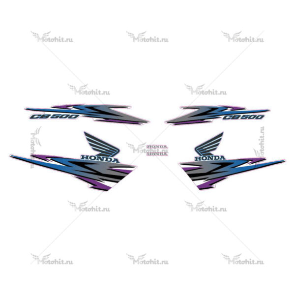 Decals for Honda CB-500 2000 BLUE
