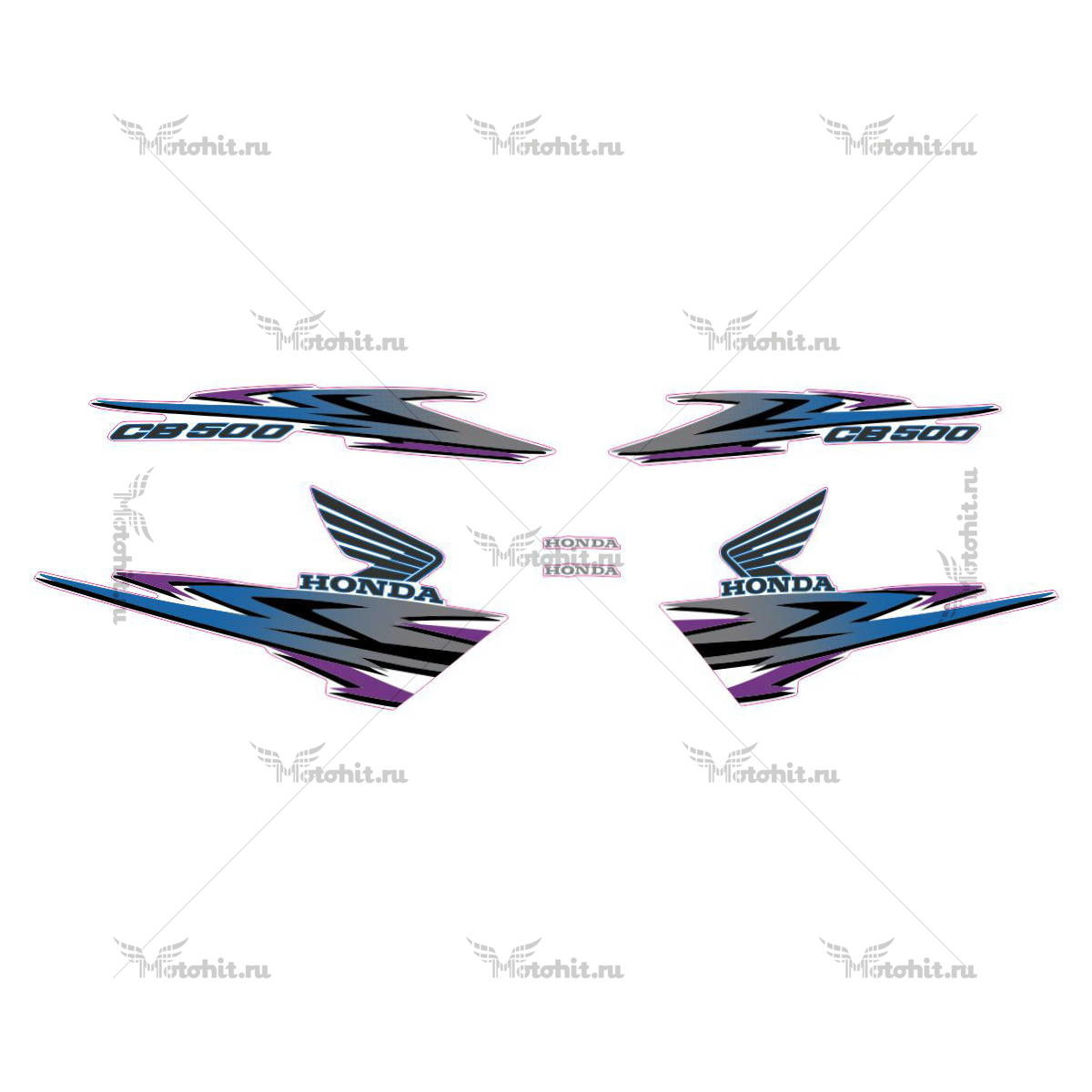 Decals for Honda CB-500 2000 BLUE