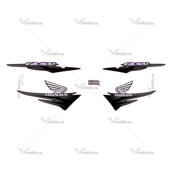 Decals for Honda CB-500 2001 BLACK