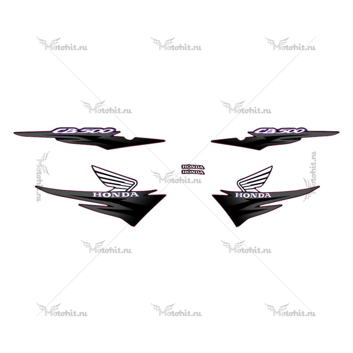 Decals for Honda CB-500 2001 BLACK