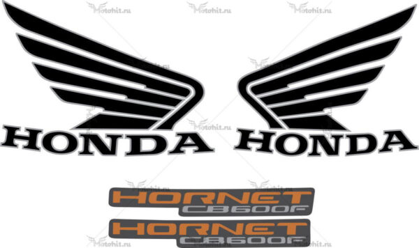 Decals for Honda CB-600-F 2010-HORNET-BLACK