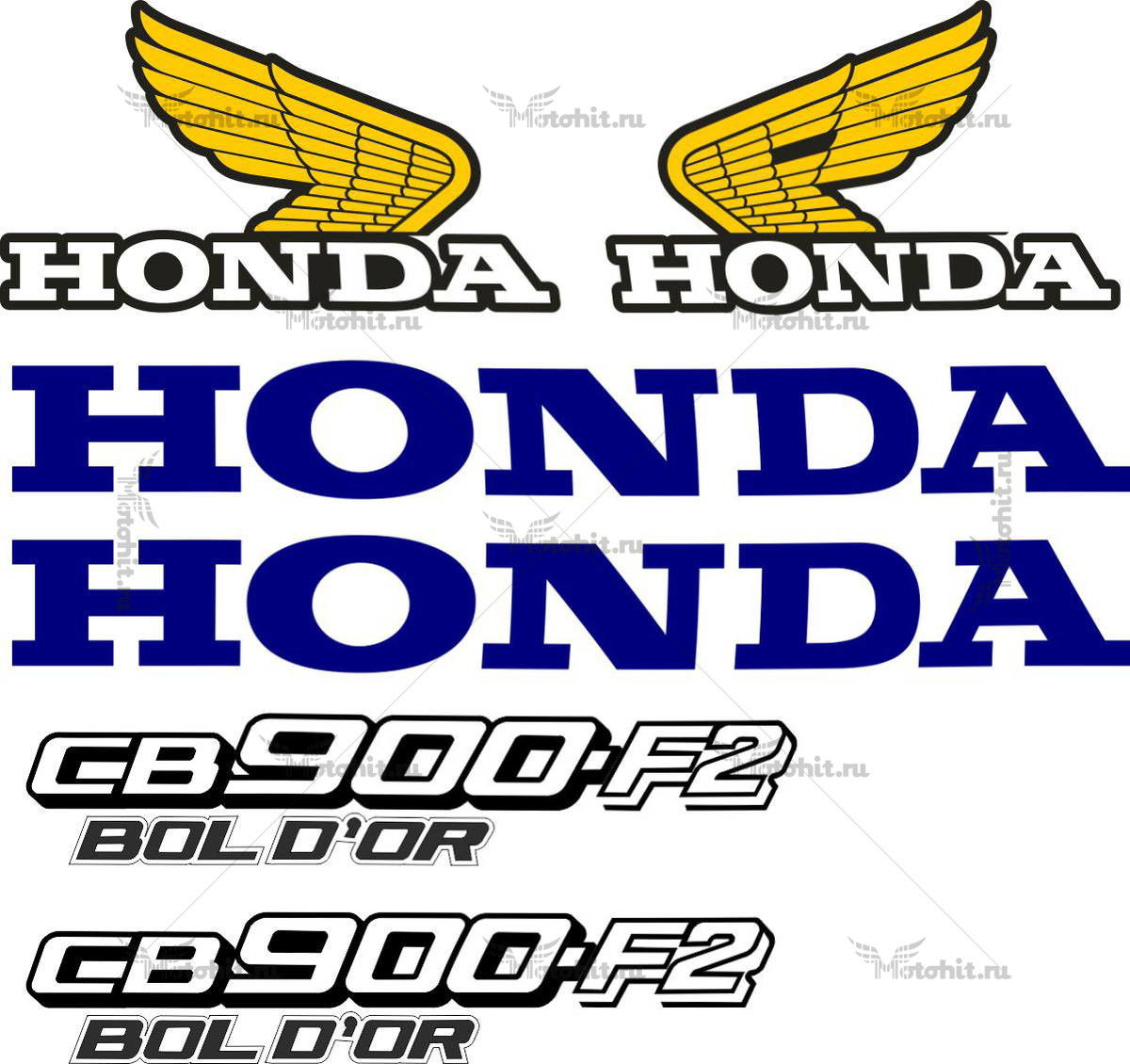 Decals for Honda CB-900-F2 1978