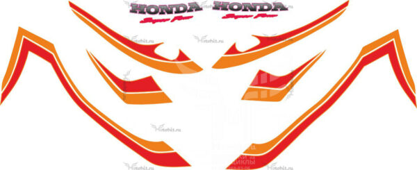 Decals for Honda CB-1300-SUPER-FOUR 1999 ORANGE