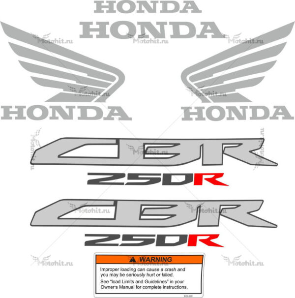 Decals for Honda CBR-250-RR 2011-2015