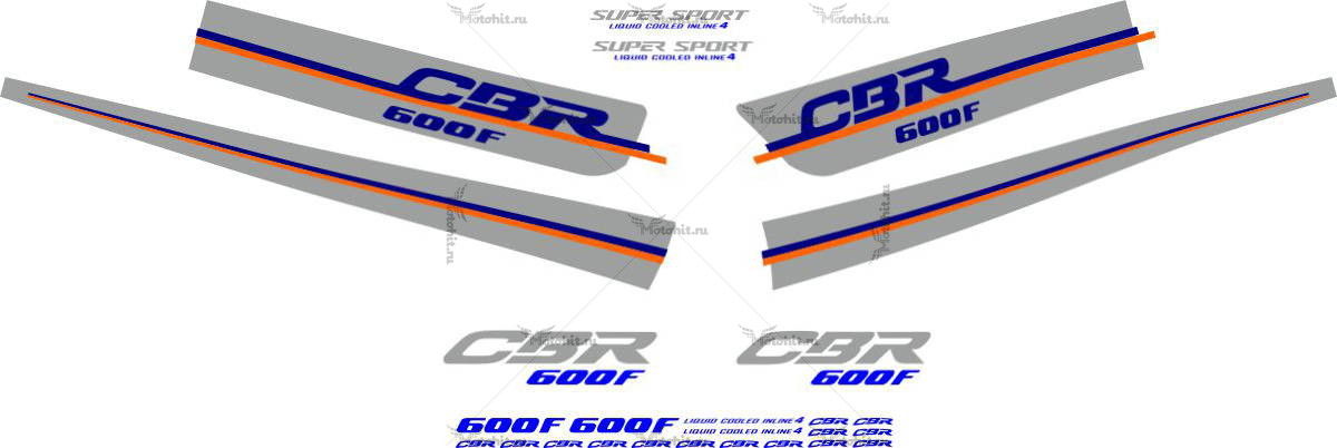Decals for Honda CBR-600-F 1987-1990